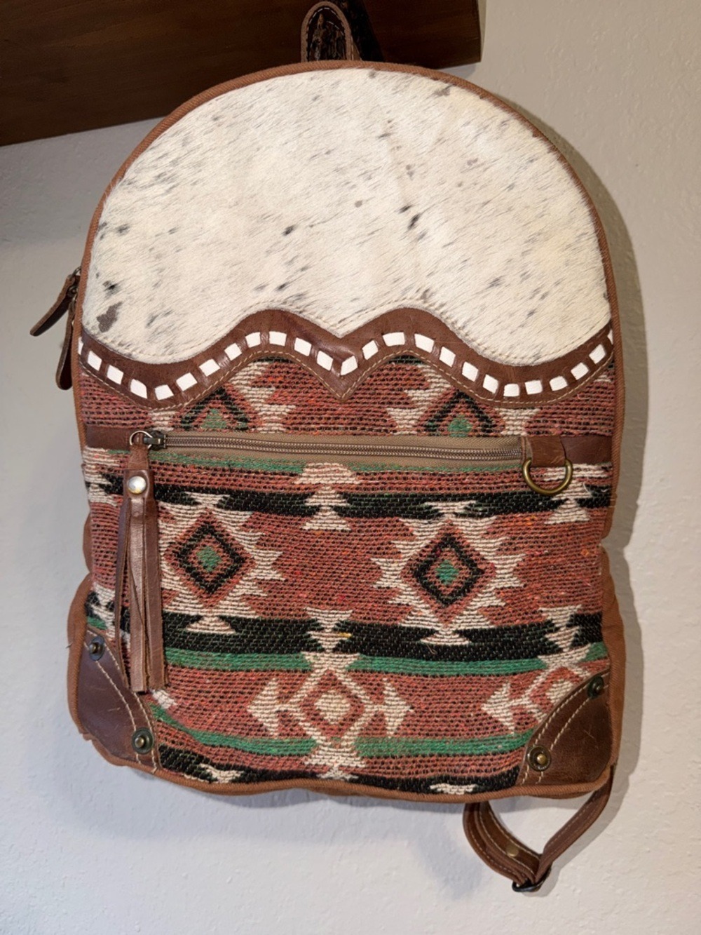 Myra Bag Avery Backpack Cowhide Southwest farmhouse country ranch Aztec